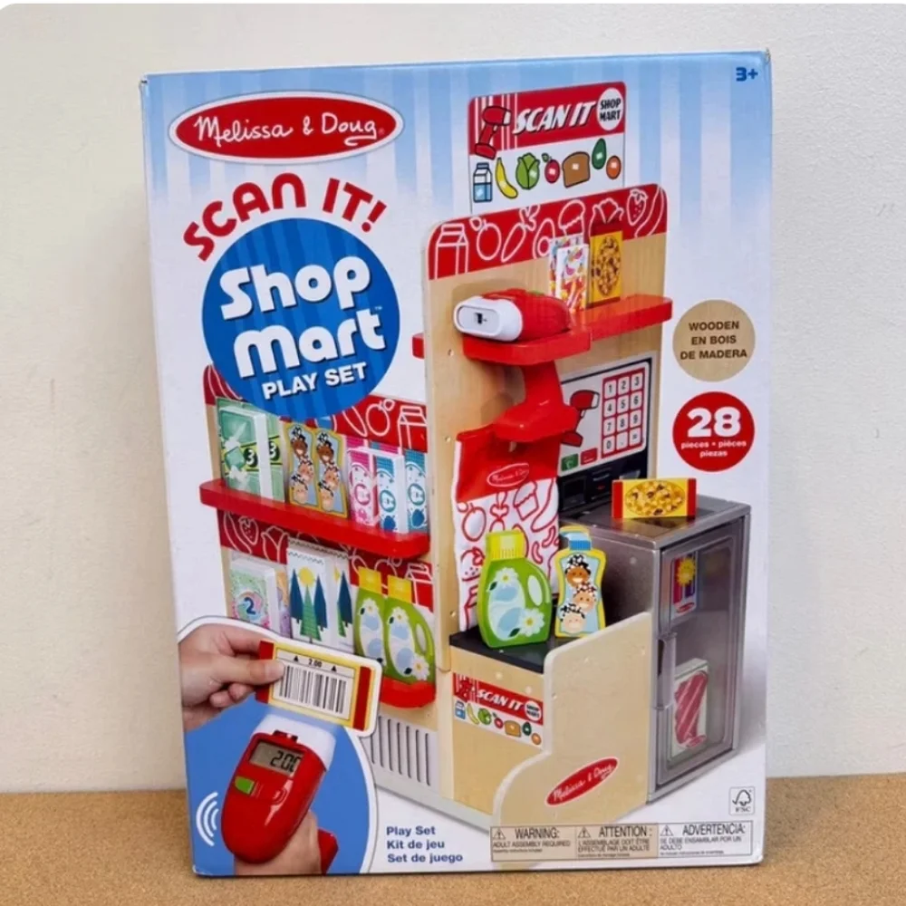 Melissa & Doug Wooden Scan It! Shop Mart Play Set